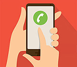 Phone via the App